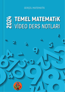 Temel Matematik Video Ders Notları