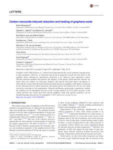 Carbon monoxide induced reduction