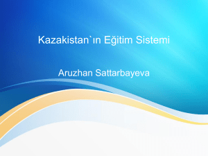 Kazakistanın Egitim Sistemi