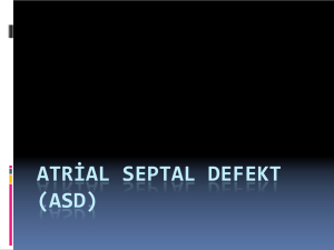 Atriyal Septal Defekt (ASD) Sunumu