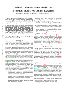 IoT Attack Detection: Generalizable Models with IoTGeM