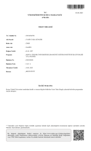 Examensbevis - Yasin Taha Güngör, Konya Tekniska Universitet
