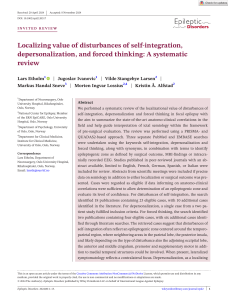 Epilepsy: Self-Integration & Forced Thinking Localization