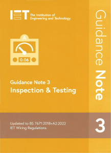 Electrical Inspection & Testing Guidance Note