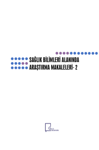 Sağlık Bilimleri Araştırma Makaleleri - 2