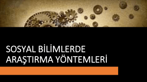 Sosyal Bilimlerde Araştırma Yöntemleri: Ders İçeriği ve Kavramlar