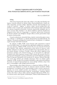 Osmanlı Taşrasında Kriz ve Dönüşüm: 18. Yüzyıl