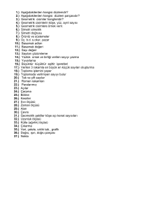 3. Sınıf Matematik Tekrar Çalışmaları