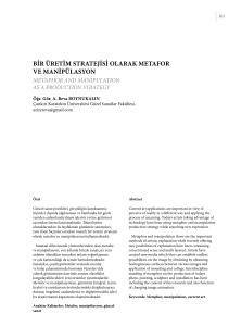Metafor ve Manipülasyon: Güncel Sanatta Üretim Stratejisi