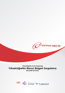Yükseköğretim Mezun Belgesi Sorgulama e-Devlet Kullanım Kılavuzu