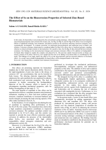 Scandium Effect on Zinc Alloy Biocorrosion: A Materials Science Study