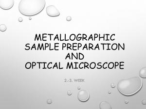 Metallographic Sample Preparation & Optical Microscopy