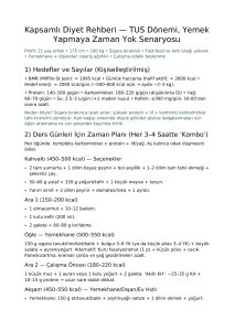 TUS Dönemi Diyet Rehberi: Yemek Yapmaya Zaman Yok!