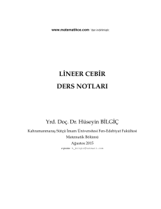Lineer-Cebir-Ders-Notlari