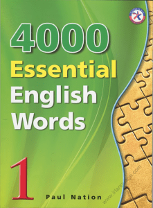 4000 Essential English Words 1: Vocabulary Textbook by Paul Nation