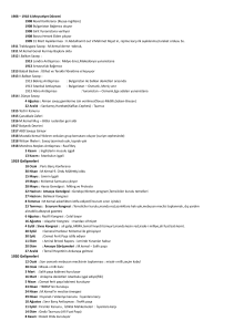 II. Meşrutiyet ve Cumhuriyet Dönemi Tarih Kronolojisi (1908-1937)