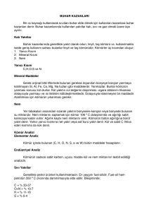 Buhar Kazanları: Yakıtlar, Yanma ve Analiz