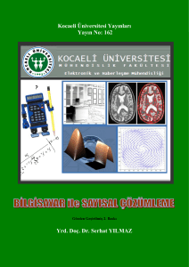 C.1. Bilgisayar ile Sayısal Çözümleme