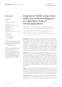 ADHD Diagnosis via VR and AI: Clinical Study