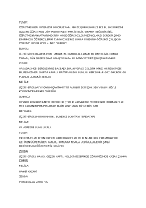 Classroom Archetypes Play Script