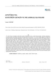 EINF&Uuml;HLUNG Kavramı
