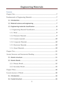 Engineering Materials Textbook: Fundamentals and Applications