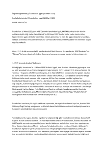 The Occupation of Istanbul in British Documents (March 16, 1920)