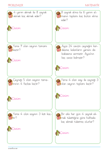 Matematik Problemleri: Kesirler ve Aritmetik