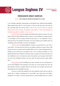 Persuasive Essay Samples for English Composition