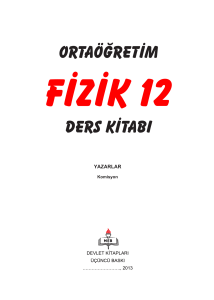 Fizik 12 Ders Kitabı - Orta&ouml;ğretim