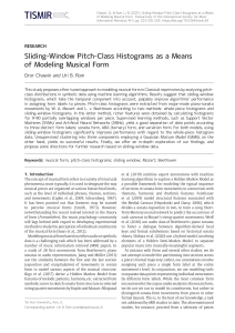 Sliding-Window Pitch-Class Histograms as a Means of Modeling Musical Form